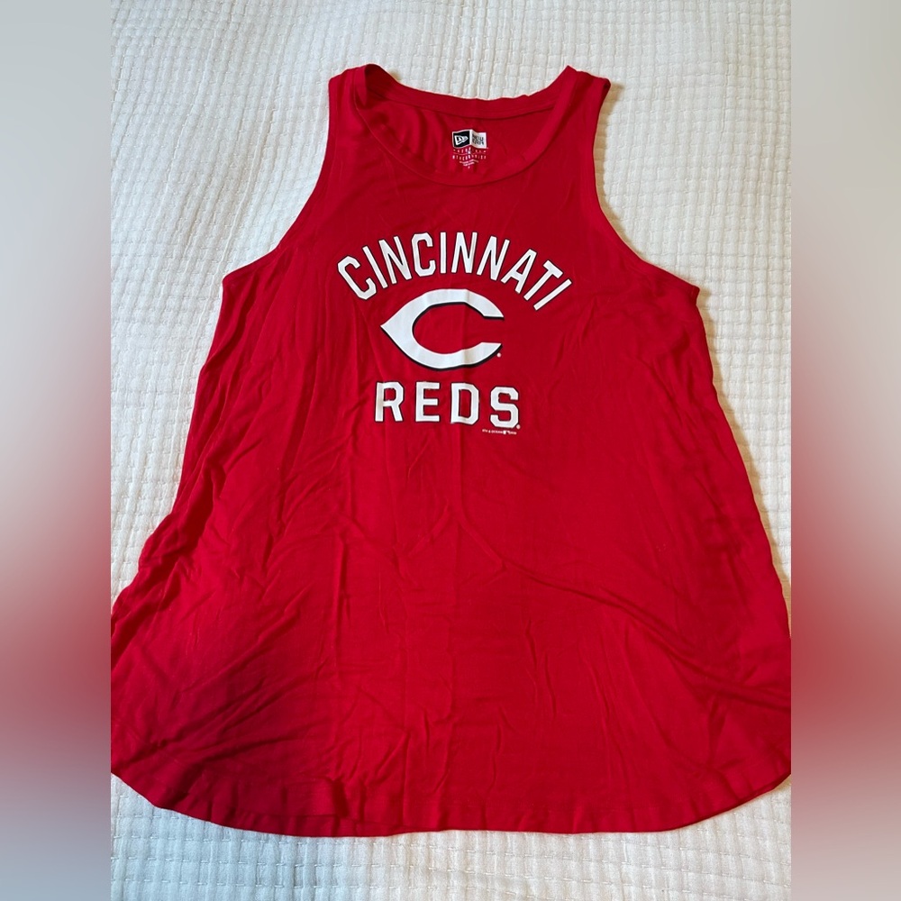 New Era Cincinnati Reds Red Tank Top